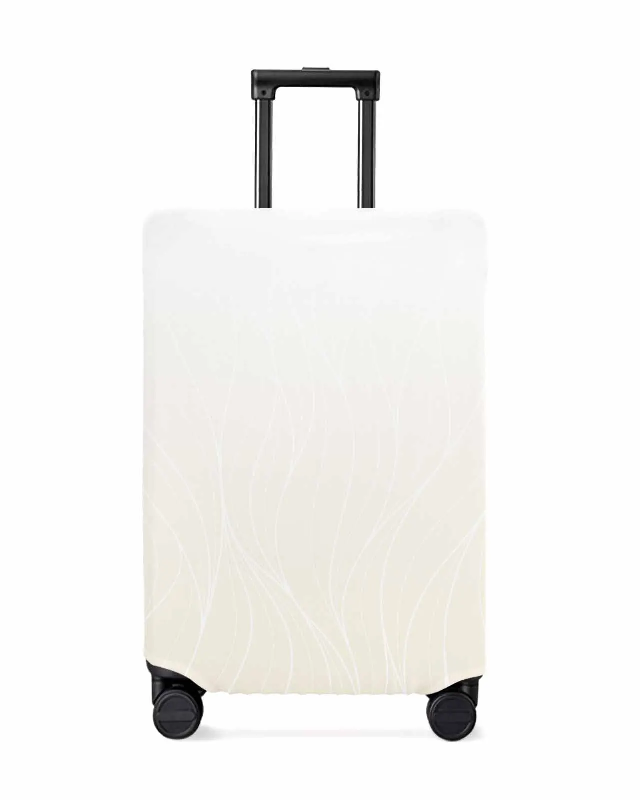 

Cream Gradient Line Texture Stretch Suitcase Protector Baggage Dust Case Cover For 18-32 Inch Travel