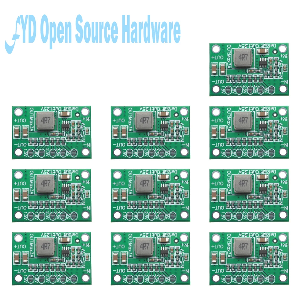 CA1235 Adjustable Power Module CA-1235 Buck Power Module 1.25V 1.5V 1.8V  2.5V 3.3V 5V Output 5-15V Input Step-Down Power Supply