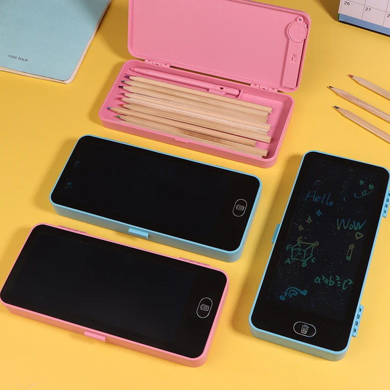 LCD落書きタブレットセット、魔法のように消せるお絵かきパッド、鉛筆箱、子供へのプレゼントに最適