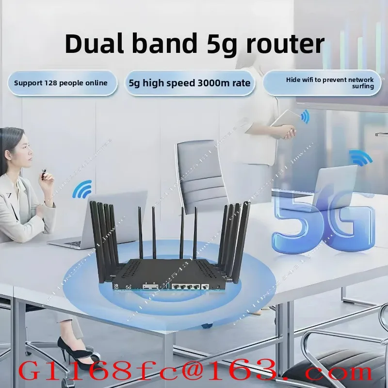 5G Wireless Card Insertion Router Gigabit Dual Band Portable WiFi 6 Industrial Grade CPE