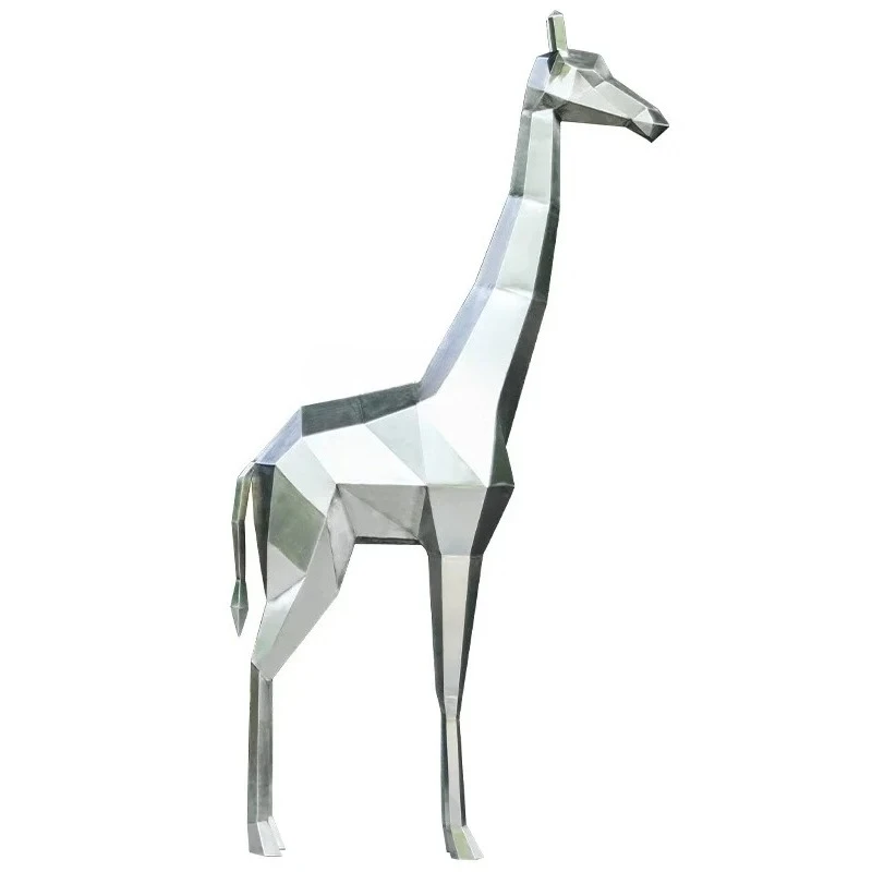 

x11Stainless Steel Outdoor Sculpture Artwork Large Floor Ornaments Abstract Animal Art Device