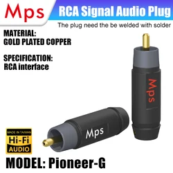 HiFi MPS Pioneer-8/10/11R HiFi Czerwona miedź 24K Rodowana wtyczka RCA Lotus do kabla 8/10/11mm do wzmacniacza CD DVD Wtyczka DAC