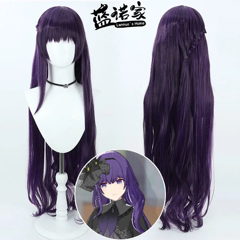 

Project SEKAI Colorful Stage Mafuyu Asahina Cosplay Wig Halloween Party Prop Synthetic Hair Heat Resistant Fiber + Wig Cap
