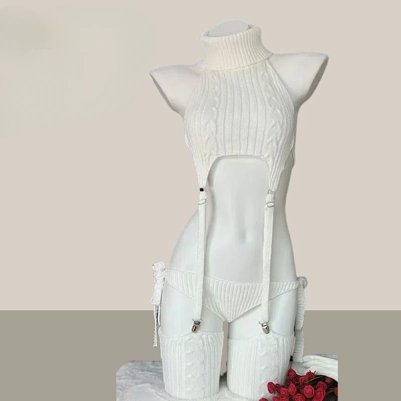 일본 애니메이션 하이 칼라 스웨터 유니폼, 소녀 역할 놀이 잠옷, 란제리 복장, 코스프레 여성 속옷, 잠옷 코스튬 귀여운