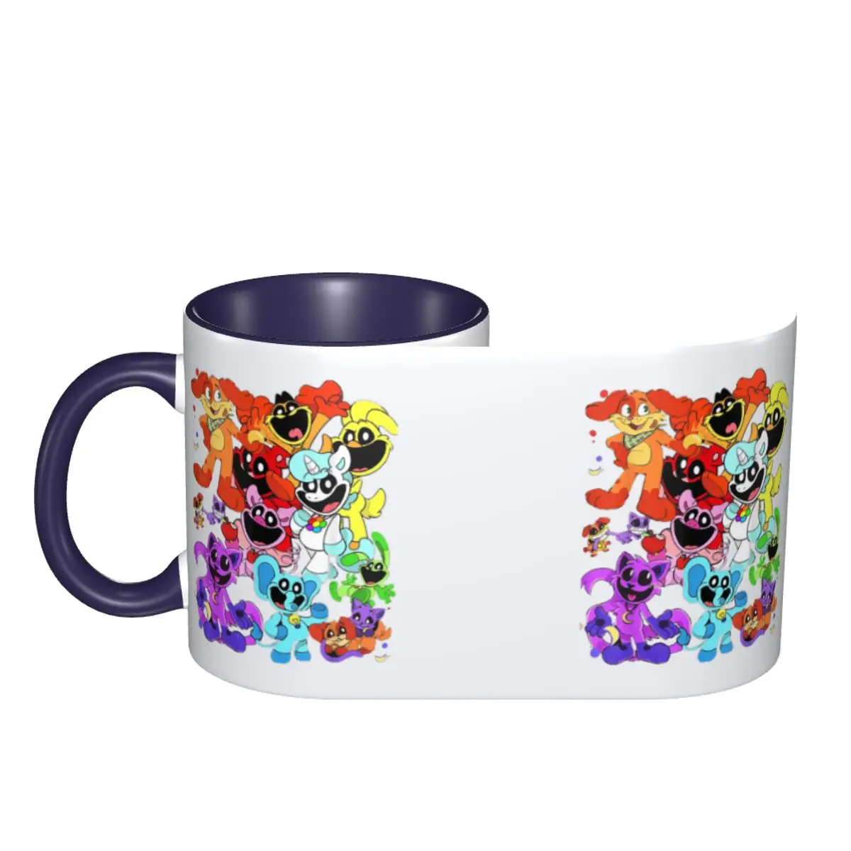 Smiling Critters Animals Mug Funny Ceramic Coffee Cups Tea Mugs Milk Cup Drinkware Gift for Friends DIY Custom
