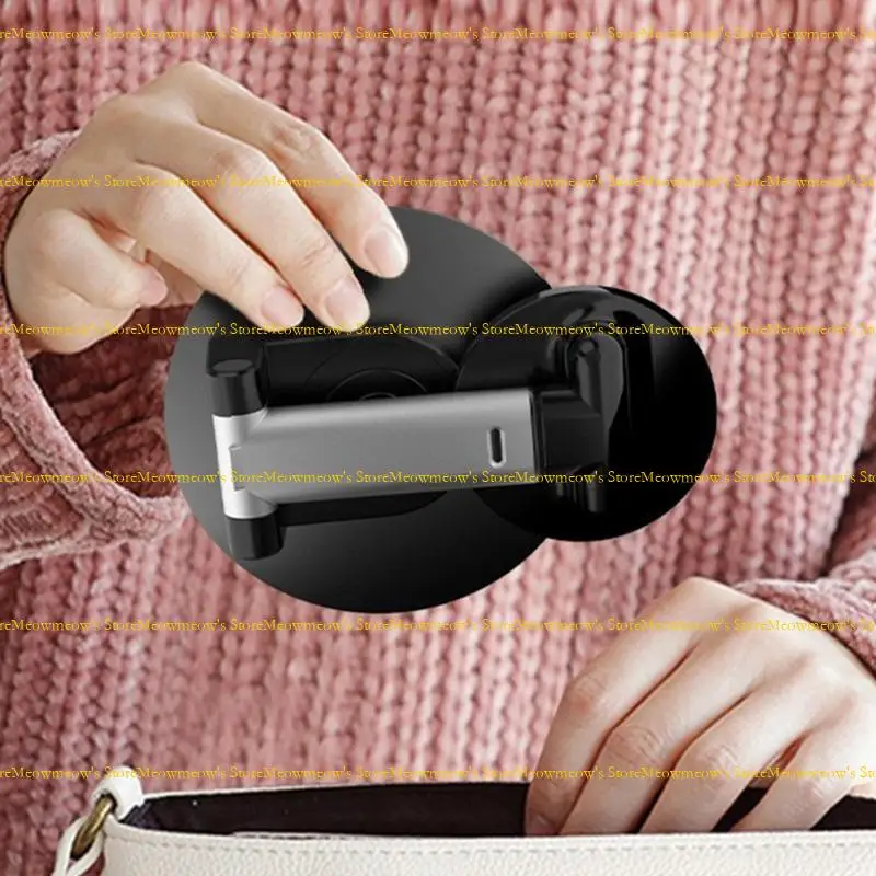 W91A Tabletop الهاتف المحمول حامل سطح المكتب المحمول حامل الهاتف المغناطيسي 360 درجة حامل الهاتف الدوار للهاتف 16 15 14