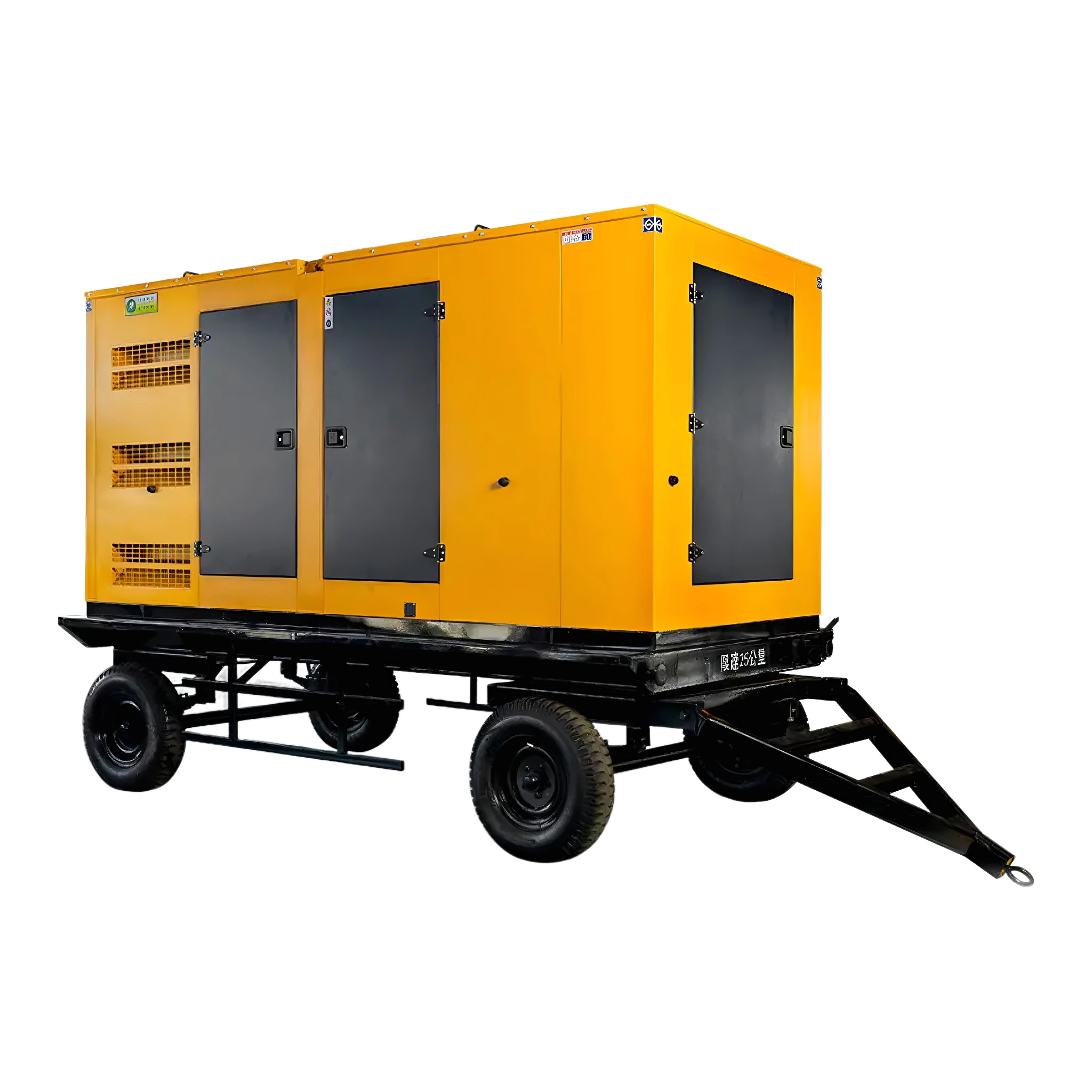 100kW 140kW 180kW Robust Industrial Mobile Trailer Diesel Generator Silent Power Station For Heavy Machinery Operation