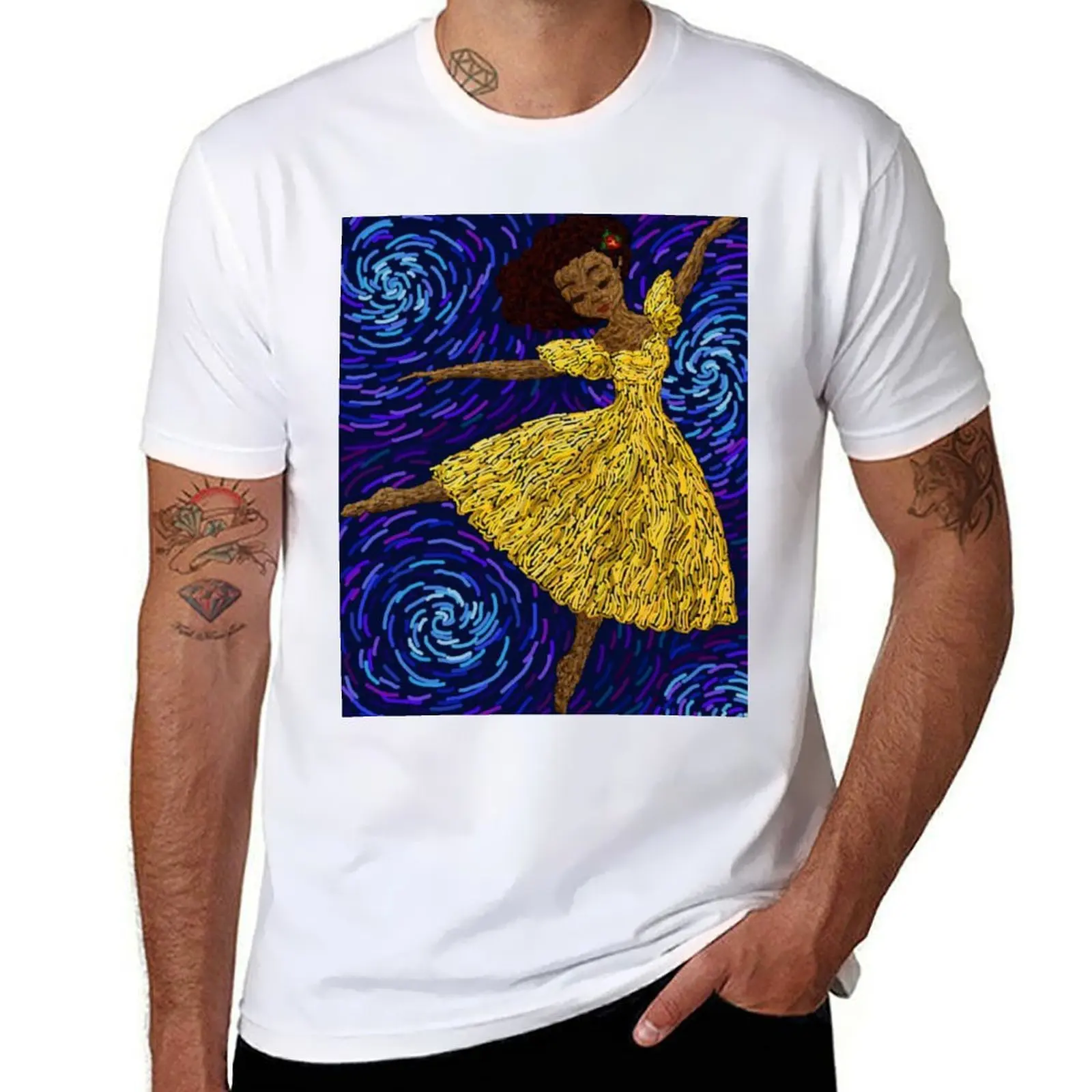 

Dancing with the Wind T-Shirt black cotton t-shirt plain for man package t shirts with prints T-Shirt