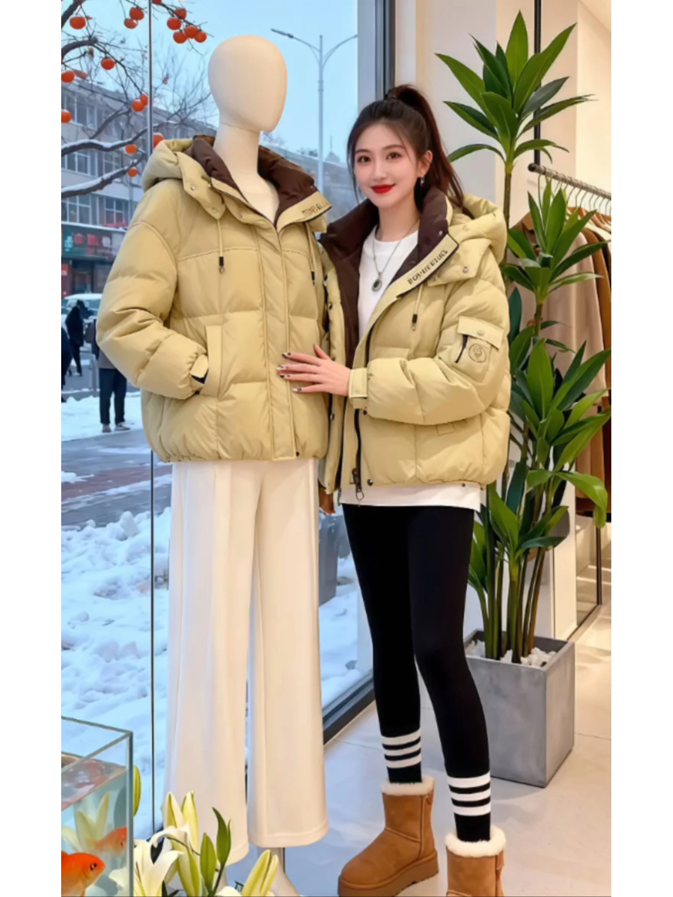 

Thiened Hooded Cotton Jaet Women's Winter New Sle Korean Version Casual Warm Cotton Clothes Korean Sle Long Sve ...