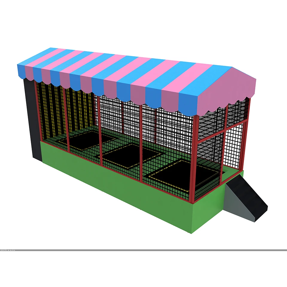 New Mini Trampoline Park Cheap Outdoor Jumping Equipment for Sale