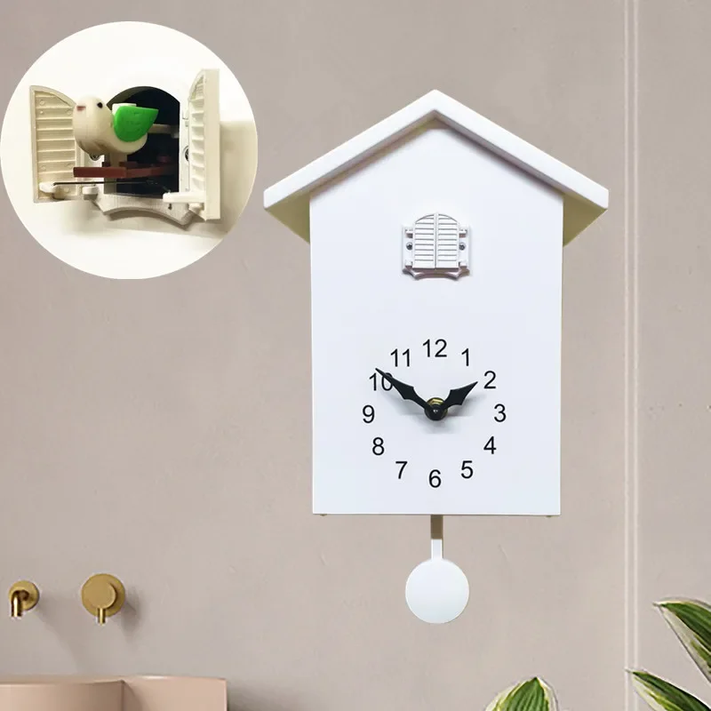 Creative Cuckoo Clock Silent Clocks Wall Home Decor Nordic Desk Tacle Clock Wall Watches Living Room Decoration Gift Ideas