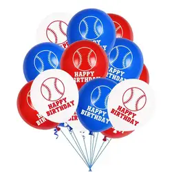 9/18PCS 12 Inch Baseball  Latex Balloons, Sports, Themes, Baby Shower, Children's Birthday Party Decoration