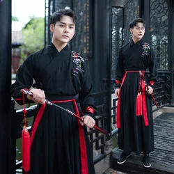 Hanfu Men Traditional Ancient Costume Hanfu Dress Man Han Dynasty Costume Swordsman Tang Suit Japanese Samurai Cosplay Outfit