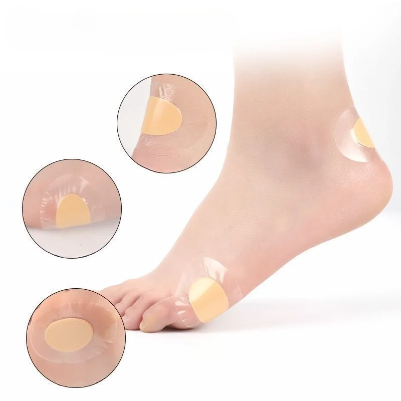 20pcs/set Oval Band Aid for Wound Dressing Patch Feet Heel Dressing Tape Sticker Heel Blister Pads Waterproof Adhesive Bandages