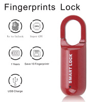 Smart Home Biometric Electronic Lock Fingerprint Locks Padlock Keyless USB Rechargeable Anti-theft Handbag Security Protection