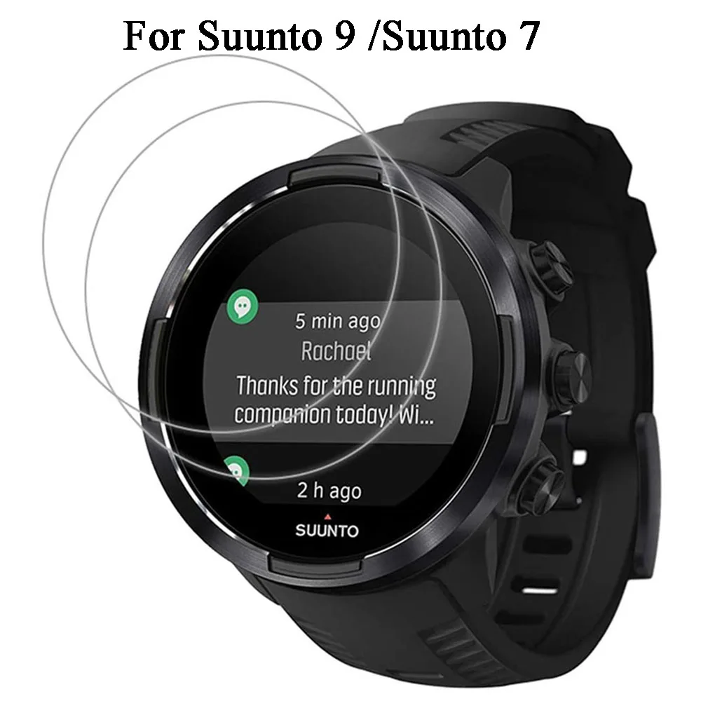 2PC Screen Protector Film Guard For Suunto 9 /Suunto 7 Smartwatch Tempered Glass Cover 9H LTE 2.5D Anti-scratch Clear Protective