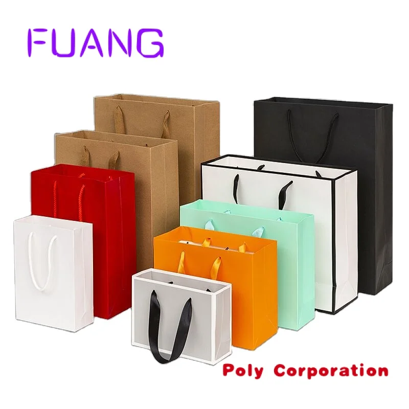 

Custom 2021 new design customized reusable packing bag promotion paper tote bags