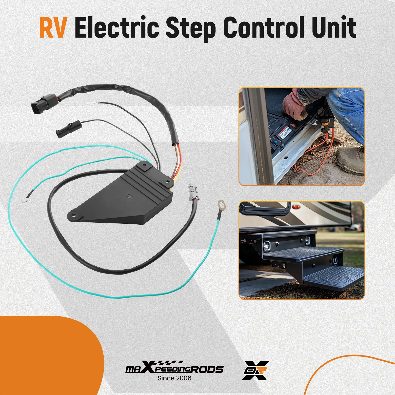 909510000 perakitan Unit kontrol langkah listrik RV untuk Kwikee Series 22 23 26 28 30 31 32 33 34 35,, 909510000