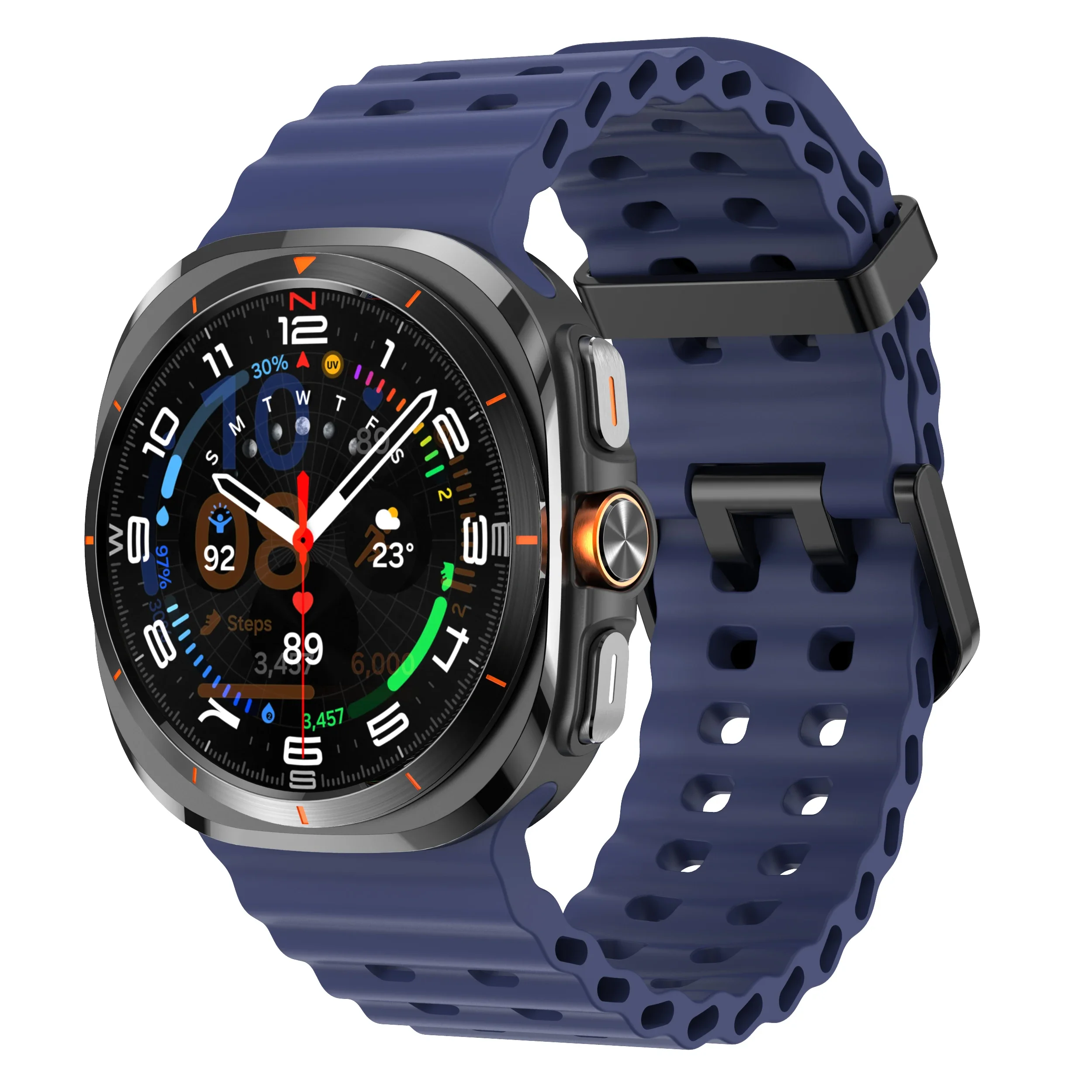 Uhrenarmband für Samsung Galaxy Watch 7 8 Ultra Ersatz-Gummiarmband für Samsung Galaxy Watch8 Zubehör