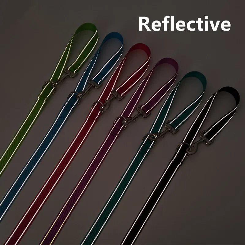 Dog Leash Reflective Double Leashes for Dogs Walking Nylon Dog Leash Walker Multifunction Dogs Leashes for Training Accessories