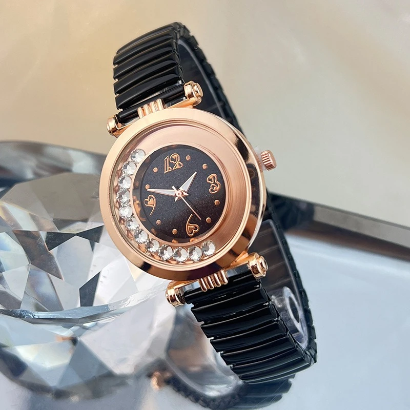 Новые женские часы с эластичной лентой Rolling Sand, наручные часы, ультратонкие модные кварцевые часы Reloj Mujer Montre Femme