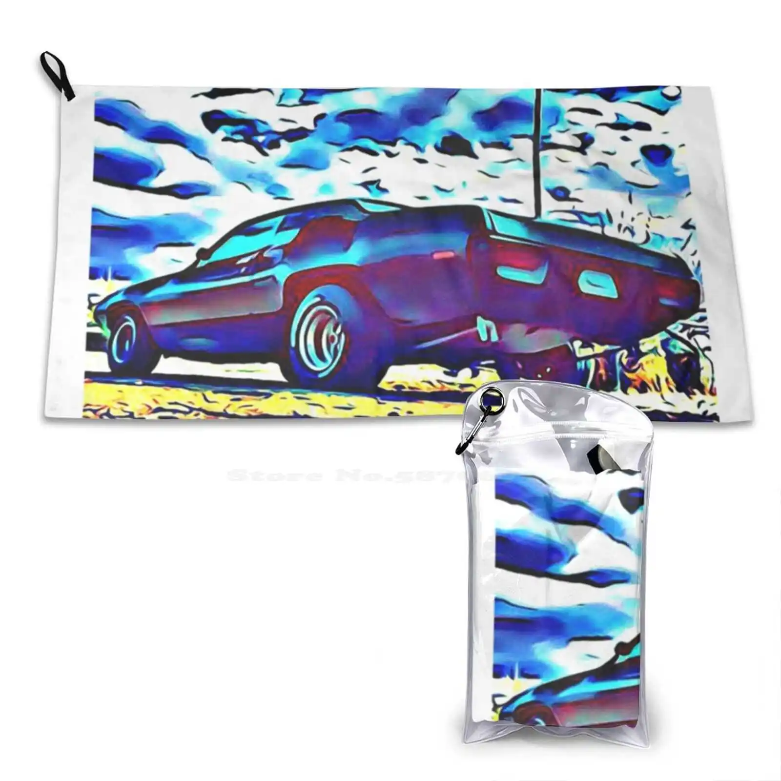 Muscle Car 9 Custom Soft Sport Towels Home Outdoor Mopar Plymouth Satellite American Usa Musclecar Classic Chrysler Gtx Retro