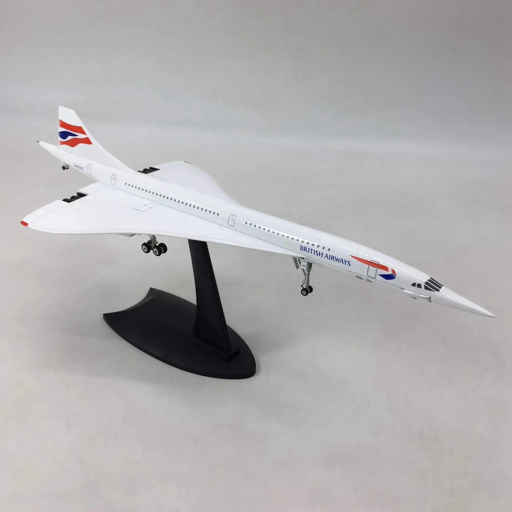 A01F-2X 1/200 Concorde Supersonic Passenger Aircraft Air British Airways Model For Static Display Collection