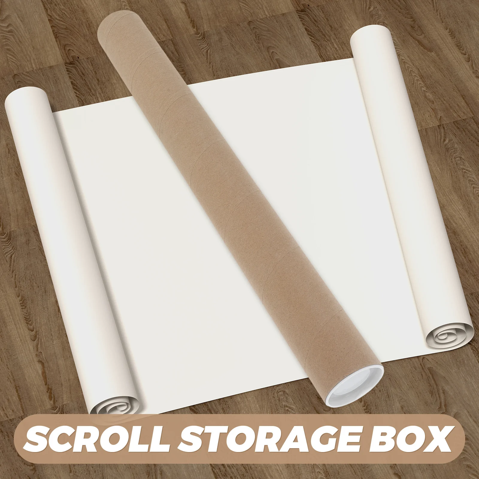 Kraft Paper Mailing Tubes Round Design High Strength Poster Carrier Cardboard Shipping Tubes Packing Boxes Documents Maps