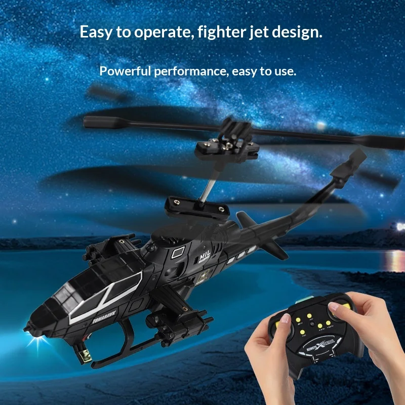 2.5-Way Remote-Controlled Helicopter Usb Charging With Light Drop Resistant Remote-Controlled Airplane Children'S Holiday Toys