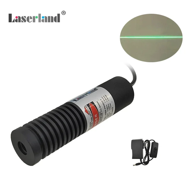 Módulo de alinhamento de gerador de linha laser verde resistente à água para corte de madeira de pedra de serrado à prova de poeira