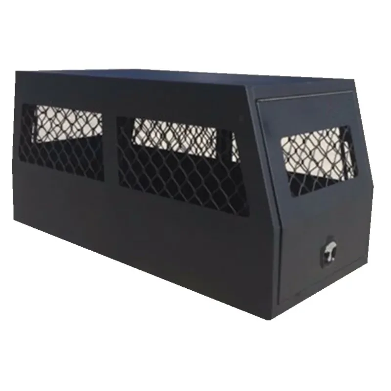 

Black Alloy Tool box with Dog Cage (Rack included)