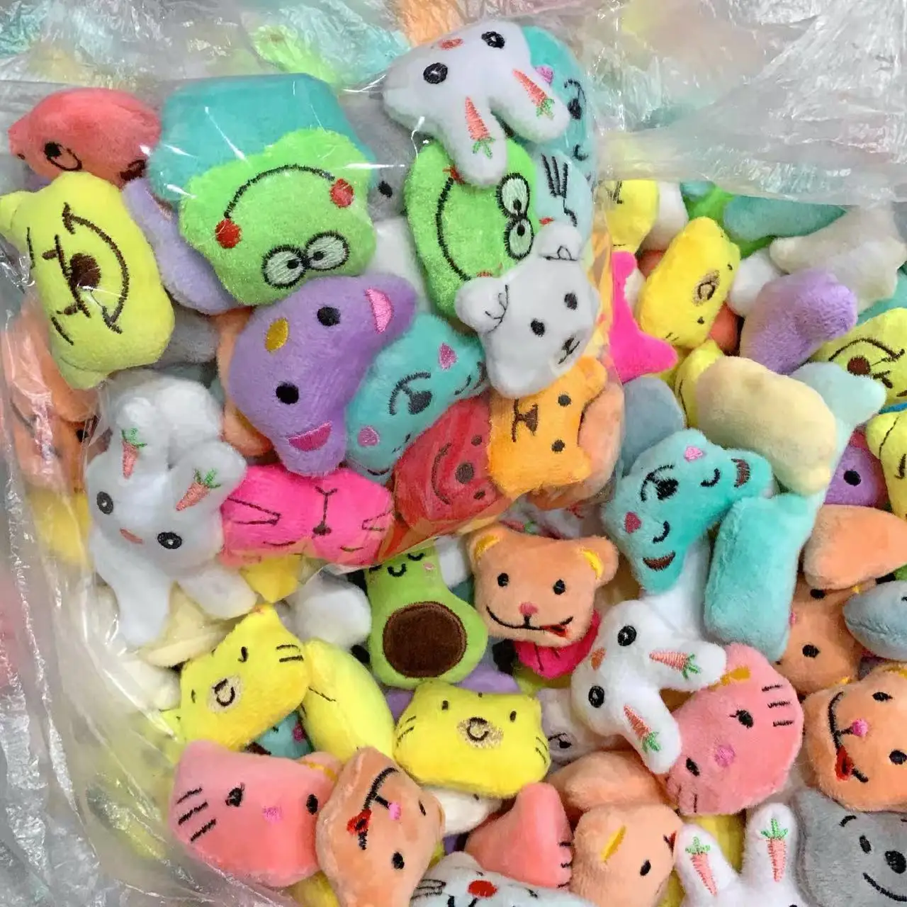 20/50pcs สัตว์น่ารักตุ๊กตามินิตุ๊กตาของเล่นตุ๊กตาการ์ตูนตุ๊กตา Plush Claw เครื่องตุ๊กตาอุปกรณ์เสริมของเล่นเด็กขนาดเล็กของขวัญ