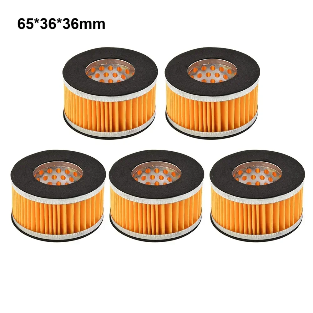 5Pcs Air Compressor Filter Element 65*36*36mm For Male Threaded 20mm Power Intake Silencer Power Tools Accessories