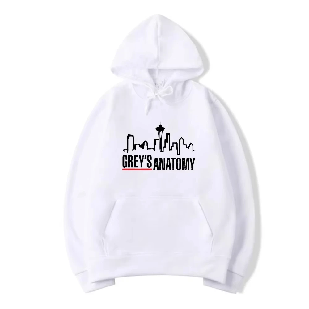 "Grey's Anatomy" Merch Hoodie | Thematic Minimalist Line Art | Perfect for Sports & Parties Autumn Winter Top Daily Wear