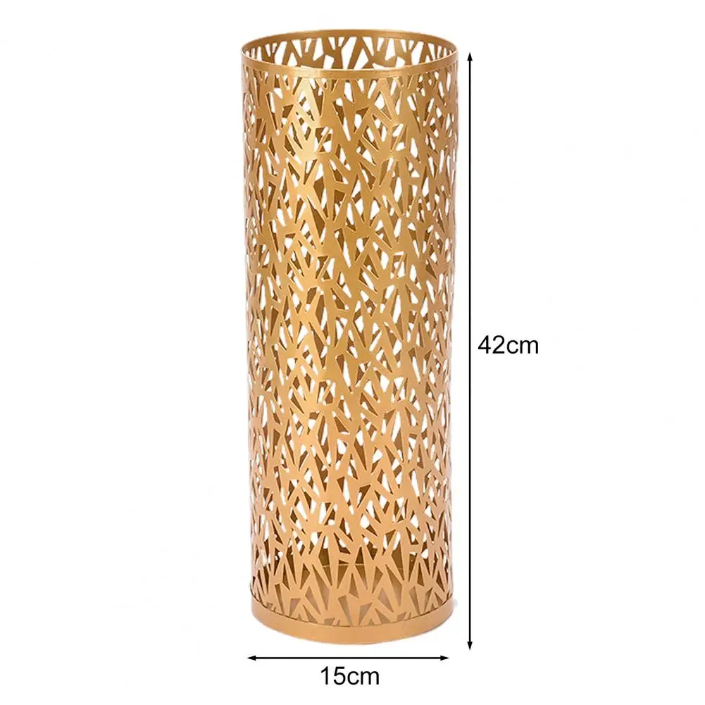 Umbrella Bucket Outdoor Round Umbrella Stand Rack Storage Holder Metal Umbrella Stand Rack with Compact Design Organizer Bin