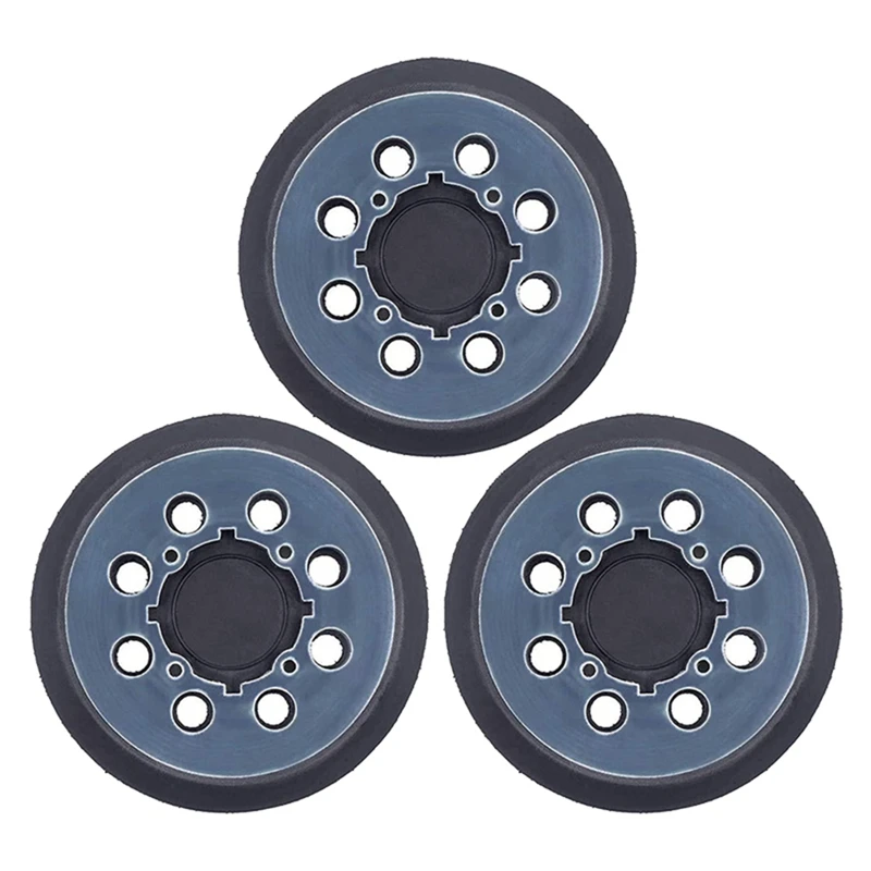 

3Pcs Backing Pad 5 Inch Sanding Pad 8-Hole Hook And Loop Sander Pad Part For DWE6423 N329079 Working With Models Parts