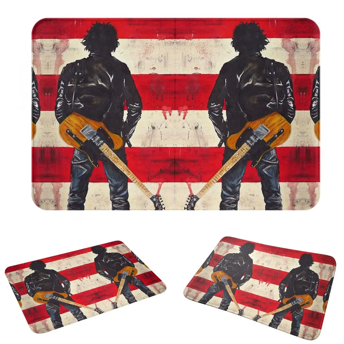 Bruce Springsteen Doormat Sand Scraping Carpet Rug Kitchen Entrance Home Floor Mat for Bathroom Footpad Mats