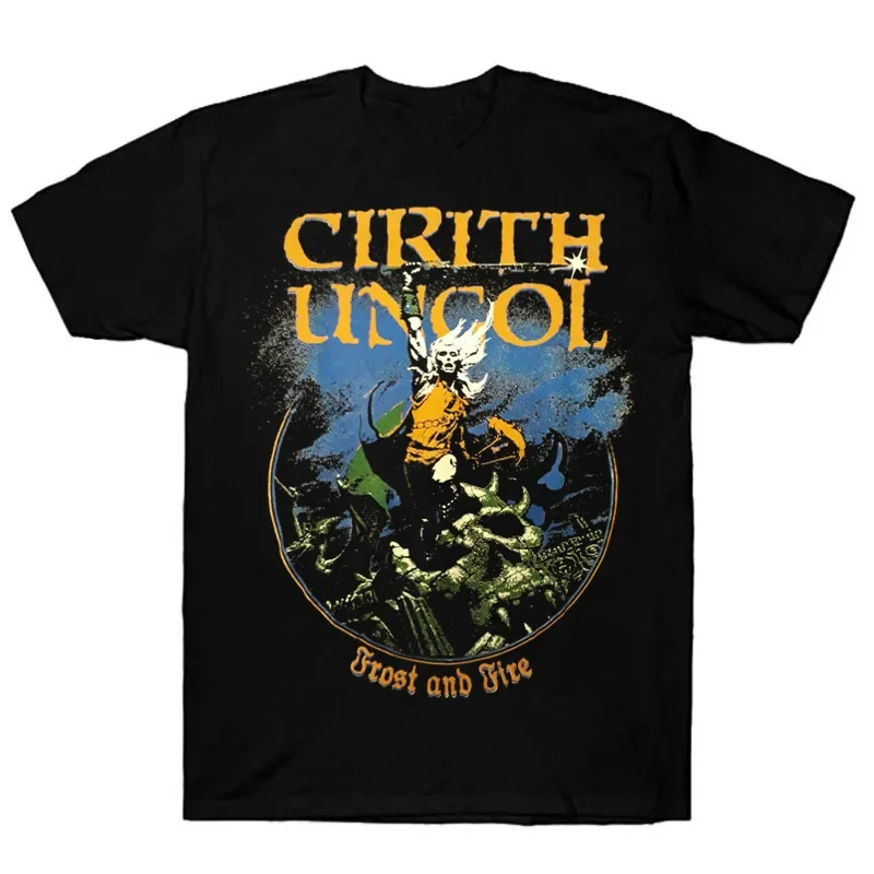 

Мужская хлопковая футболка с коротким рукавом Cirith Ungol Frost and Fire от S до 3XL BE155