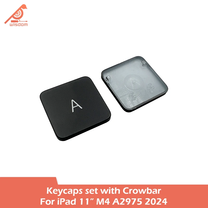 Schwarze US-Layout-Tastenkappen für iPad Pro 11 Zoll M4 A2975 Magic Keyboard Repair Key Replacement 2024