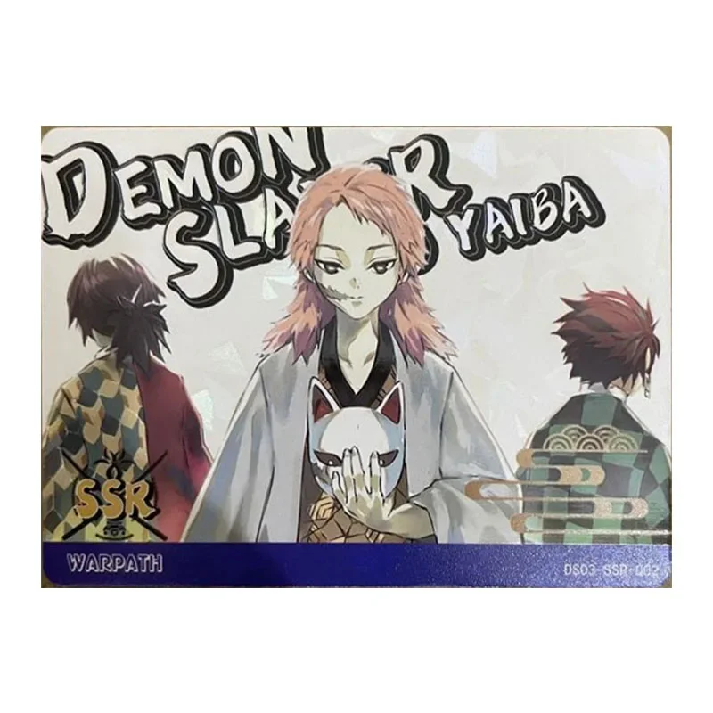 Anime Demon Slayer Rare HR QR UR TR OR SSR Collectible Cards Kochou Shinobu Giyuu Muzan Tanjirou Toys for boys Birthday Present