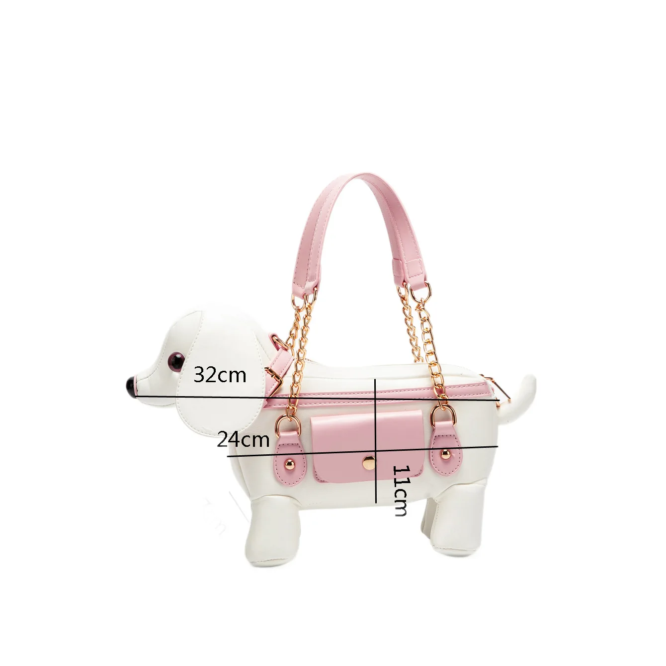 2026 Creative Personalized Puppy Bag Unique Cute Dog Shaped Handbag for Girl Luxury Soft Pu Leather Novelty Crossbody Bag