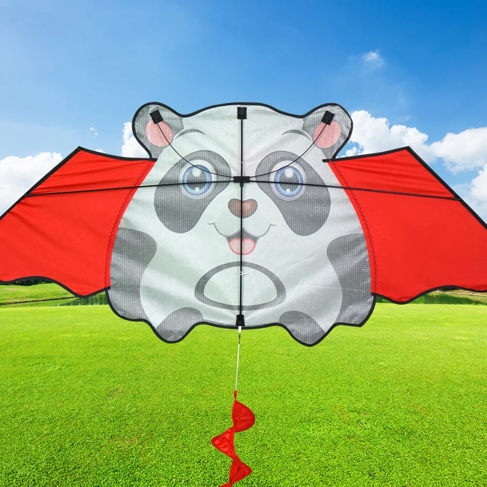 1.6m Tail Large Kite Toy Easy To Fly Cute Animals Kite with Handle Animal Shaped Kites Enhance Coordination for Boys Girls