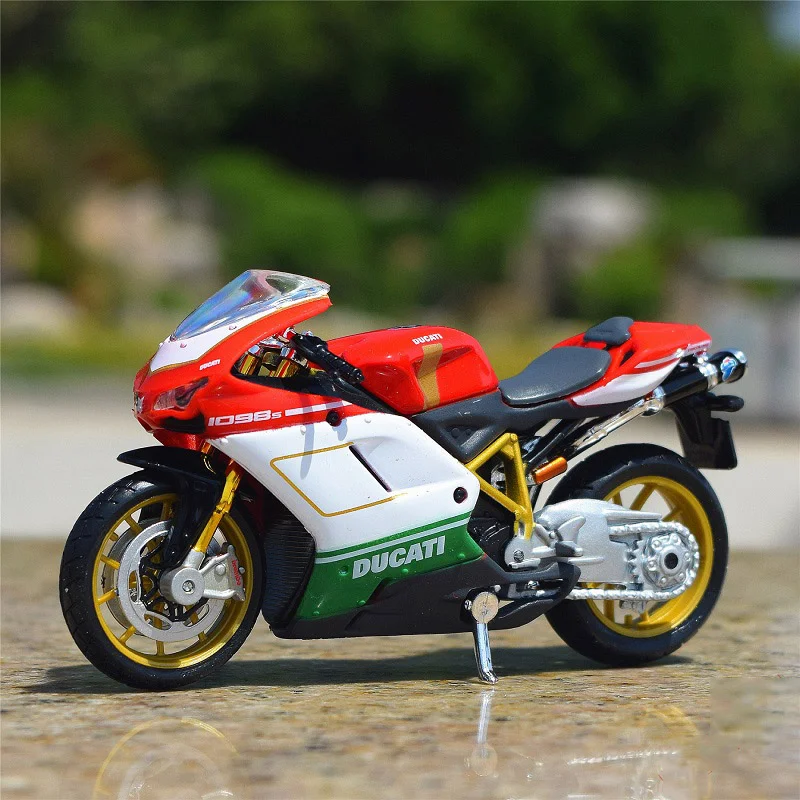 Maisto 1:18 Ducati 1098S Alloy Sports Motorcycle Model Simulation Diecasts Cross-country Racing Motorcycle Model Kids Toys Gifts