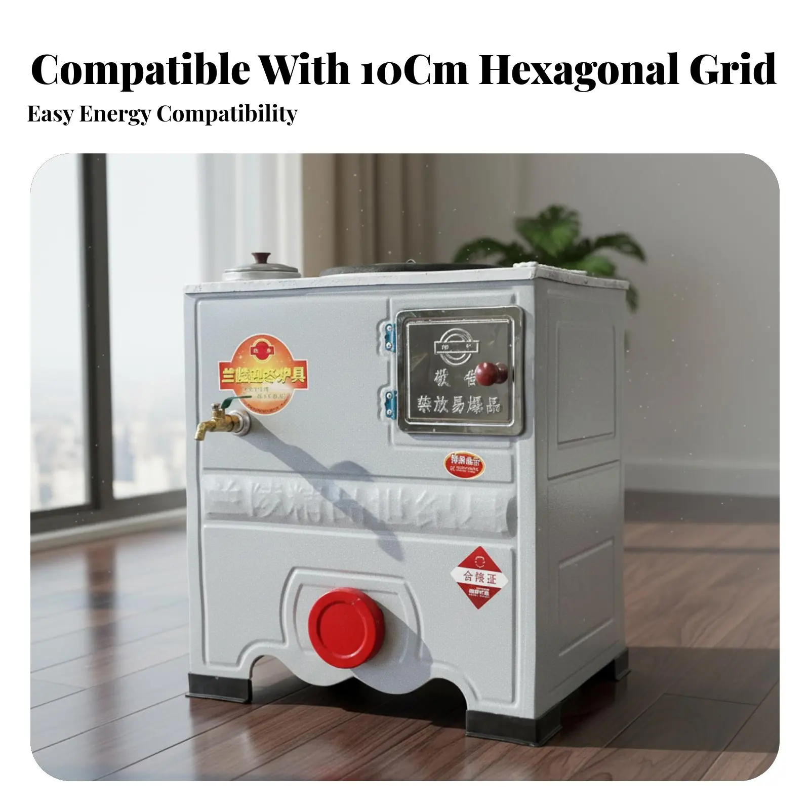 

Шестиугольная печь, многофункциональный сферический обогреватель для дома и офиса зимой, с водяным баком и духовкой