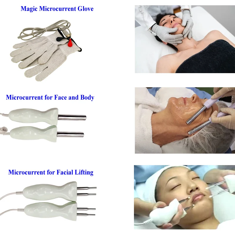 Au-8402 Microcurrent Massage Gloves Face Lifting Anti-wrinkle BIO Micro Current Anti-aging Skin Rejuvenation Machine