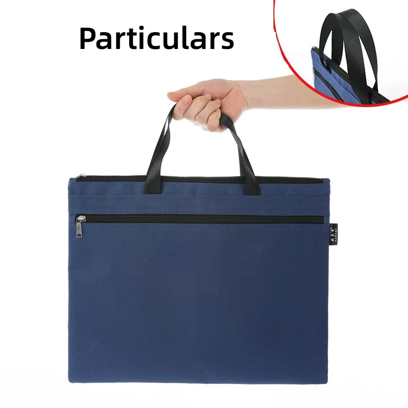 1PCS Canvas Office Waterproof Portable Document Bag