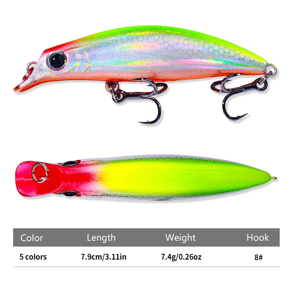 Minnow Fishing Lure 7.4g 7.9cm Jerkbait Sinking Full Water Pesca Accesorios Carp Pike Bass Fish Leurre Isca Artificial Fishing