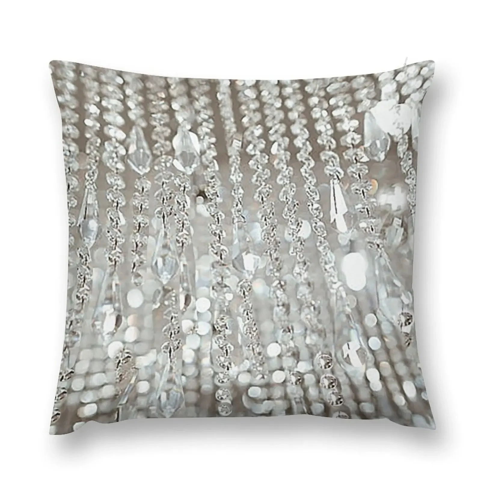 Photographic Image of Chandelier of Crystals and Light Throw Pillow Christmas Pillow Cases pillow