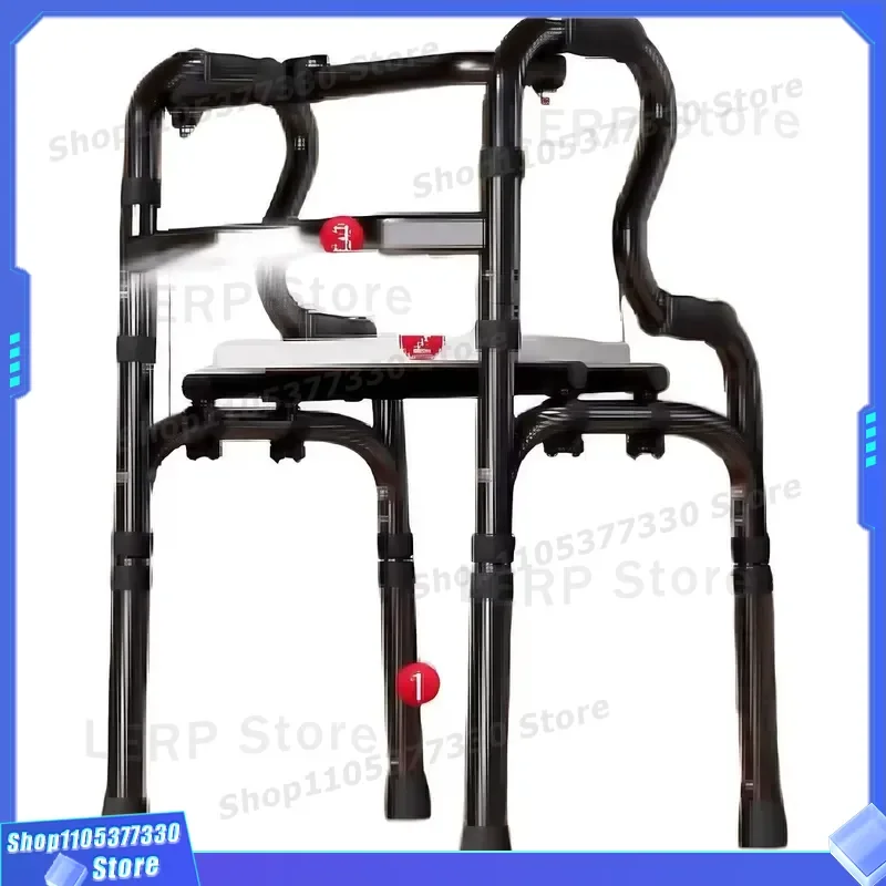 Adjustable Folding Knee Walker Scooter with Brake for Foot Injury Recovery Steerable Cane Alternative Mobility Aid Device