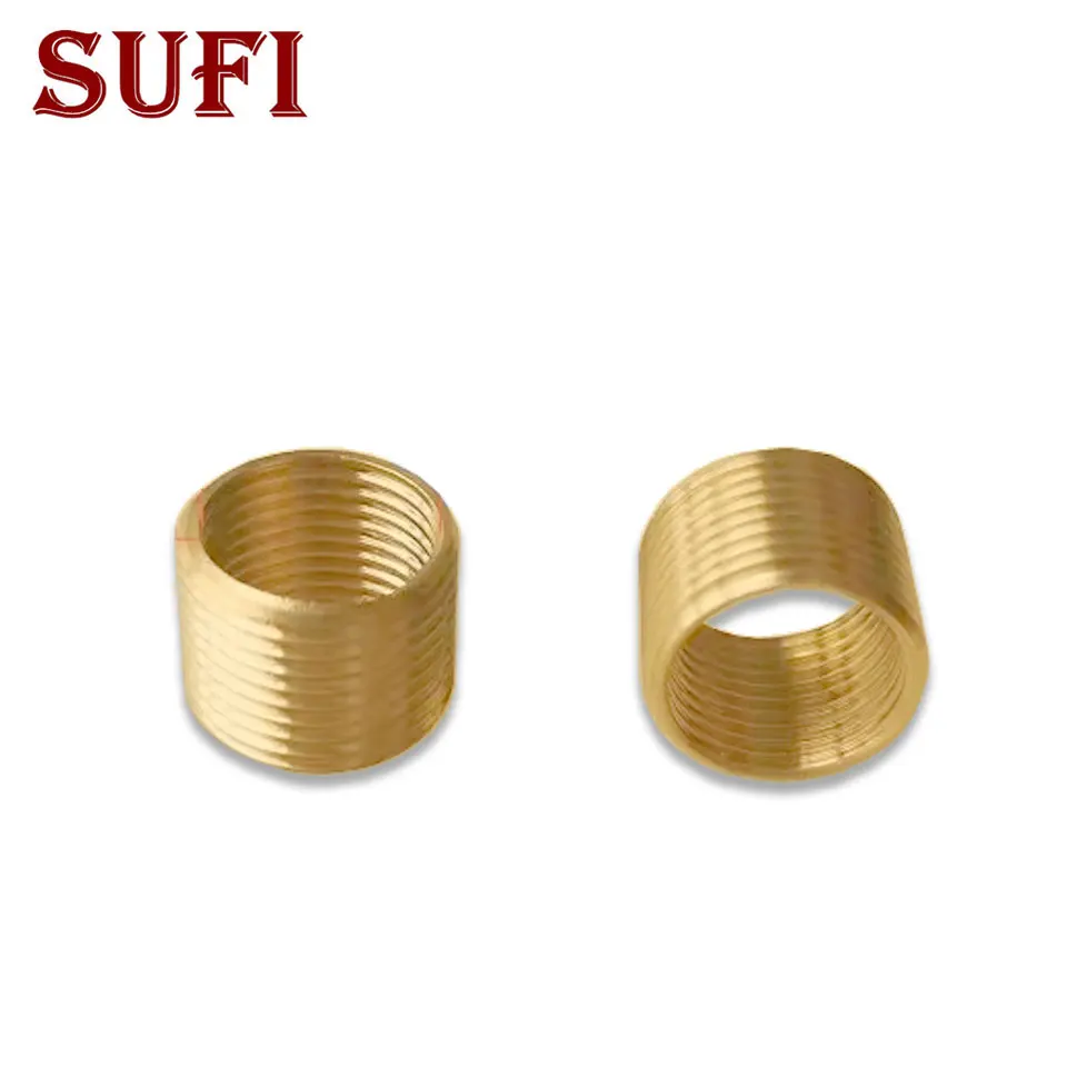 5pcs Internal Tooth M12 To External Tooth M14 M14 To M16 Pure Copper Brass Internal And External Tooth Tube Socket Screw Adapter